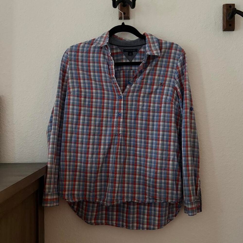 Red White and Blue Plaid Tommy Hilfiger